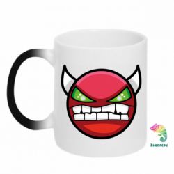 Чашка-хамелеон Geometry Dash Demon - PrintSalon