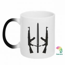 Кружка-хамелеон Герб добровольчих батальйонів - PrintSalon