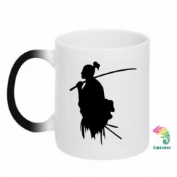 Чашка-хамелеон Ghost Of Tsushima Silhouette - PrintSalon