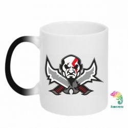 Чашка-хамелеон God of war Kratos vector - PrintSalon