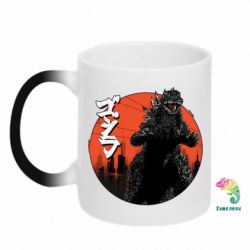Чашка-хамелеон Годзила Арт - PrintSalon