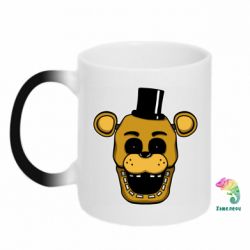 Чашка-хамелеон Голова Фнафа - PrintSalon