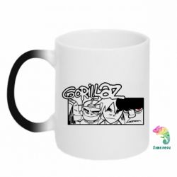 Чашка-хамелеон Gorillaz group