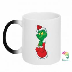 Чашка-хамелеон Гринч потирает руки - PrintSalon