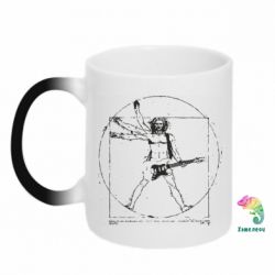 Чашка-хамелеон Guitarist Da Vinci - PrintSalon