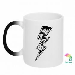 Чашка-хамелеон Harry Potter symbols - PrintSalon