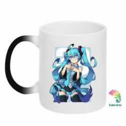 Чашка-хамелеон Hatsune Miku art - PrintSalon