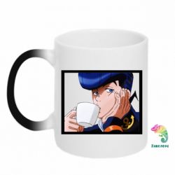 Чашка-хамелеон Higashikata Josuke drinking tea - PrintSalon