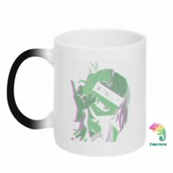 Чашка-хамелеон Himiko Toga glitch - PrintSalon