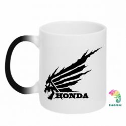 Чашка-хамелеон Honda skull - PrintSalon