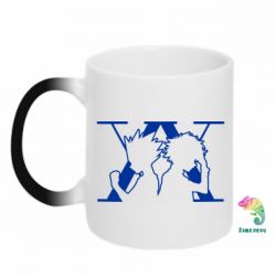 Чашка-хамелеон Hunter X Hunter Line Art - PrintSalon