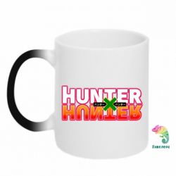 Чашка-хамелеон Hunter x Hunter logo - PrintSalon
