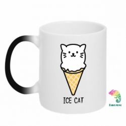 Чашка-хамелеон Ice Cat - PrintSalon
