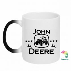 Чашка-хамелеон John Deere and tractor fanArt