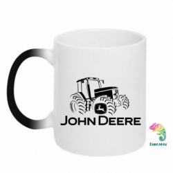 Чашка-хамелеон John Deere Logo, Tractor - PrintSalon