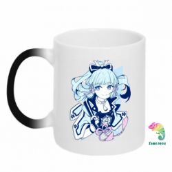 Чашка-хамелеон Kamisato Ayaka - PrintSalon