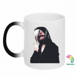 Чашка-хамелеон Kaneki Portrait - PrintSalon