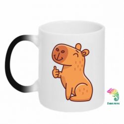 Чашка-хамелеон Капибара лайк - PrintSalon