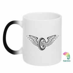 Чашка-хамелеон Колесо и крылья - PrintSalon