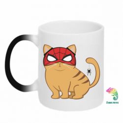 Чашка-хамелеон Кот паук - PrintSalon