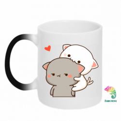 Чашка-хамелеон Котики кохання - PrintSalon