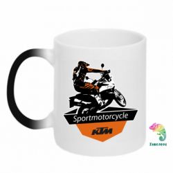 Чашка-хамелеон KTM Sportmotorcycle Art - PrintSalon
