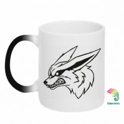 Чашка-хамелеон Kurama line art - PrintSalon