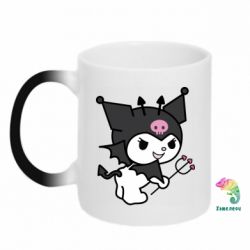 Чашка-хамелеон Kuromi devil - PrintSalon