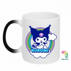 Чашка-хамелеон Kuromi Rainbow - PrintSalon