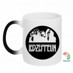 Чашка-хамелеон Led Zeppelin in a circle - PrintSalon