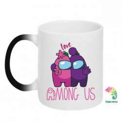 Чашка-хамелеон Love is Among Us - PrintSalon
