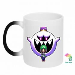 Чашка-хамелеон Luigi and King Boo - PrintSalon