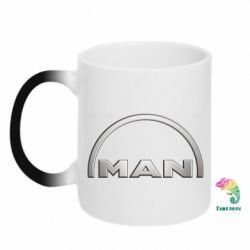 Чашка-хамелеон Man metallic logo - PrintSalon
