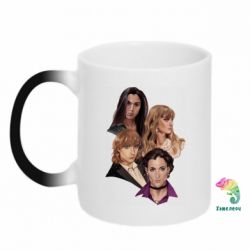 Чашка-хамелеон Maneskin band art - PrintSalon