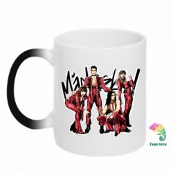 Чашка-хамелеон Maneskin band - PrintSalon