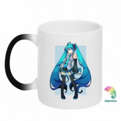 Чашка-хамелеон Miku art - PrintSalon