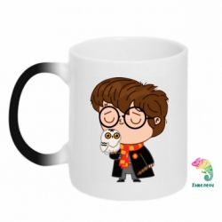 Чашка-хамелеон Милый Гарри с совой - PrintSalon