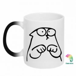Чашка-хамелеон Милый Кот Саймона - PrintSalon