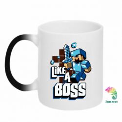 Чашка-хамелеон Minecraft Like a Boss - PrintSalon