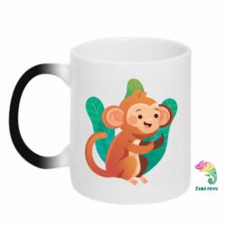 Чашка-хамелеон Monkey. Fuck You - PrintSalon
