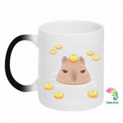 Чашка-хамелеон Морда капибары - PrintSalon