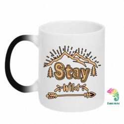 Чашка-хамелеон Mountains - Stay Wild - PrintSalon