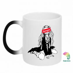 Чашка-хамелеон Недзуко - сенпай - PrintSalon