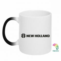 Чашка-хамелеон New Holland логотип - PrintSalon