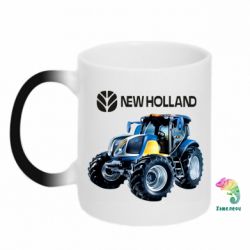Чашка-хамелеон New Holland tractor - PrintSalon