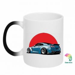 Чашка-хамелеон Nissan GR-R Japan - PrintSalon