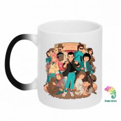 Чашка-хамелеон Очень странные дела арт - PrintSalon