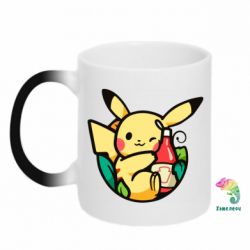 Чашка-хамелеон Pikachu with ketchup - PrintSalon