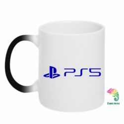 Чашка-хамелеон PlayStation 5 Logo - PrintSalon
