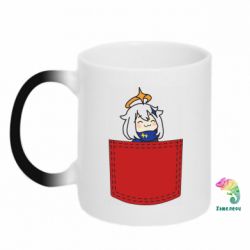 Чашка-хамелеон Pocket Paimon - PrintSalon
